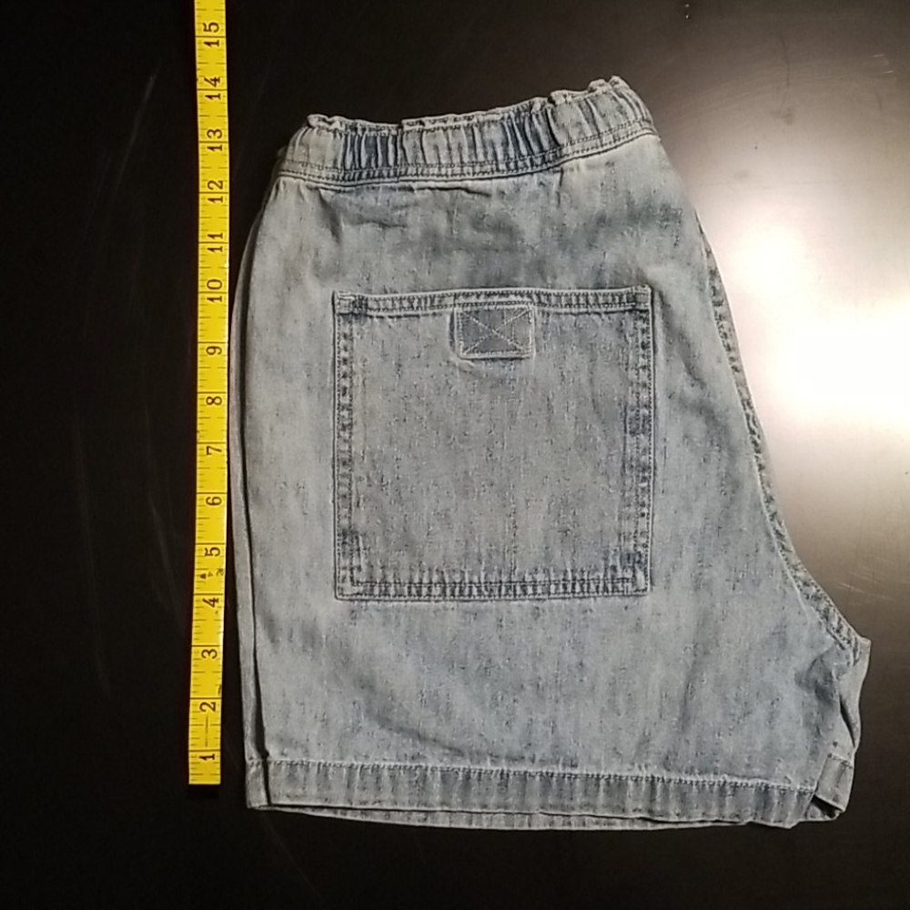 Drawstring Denim Shorts - Picture 4 of 5